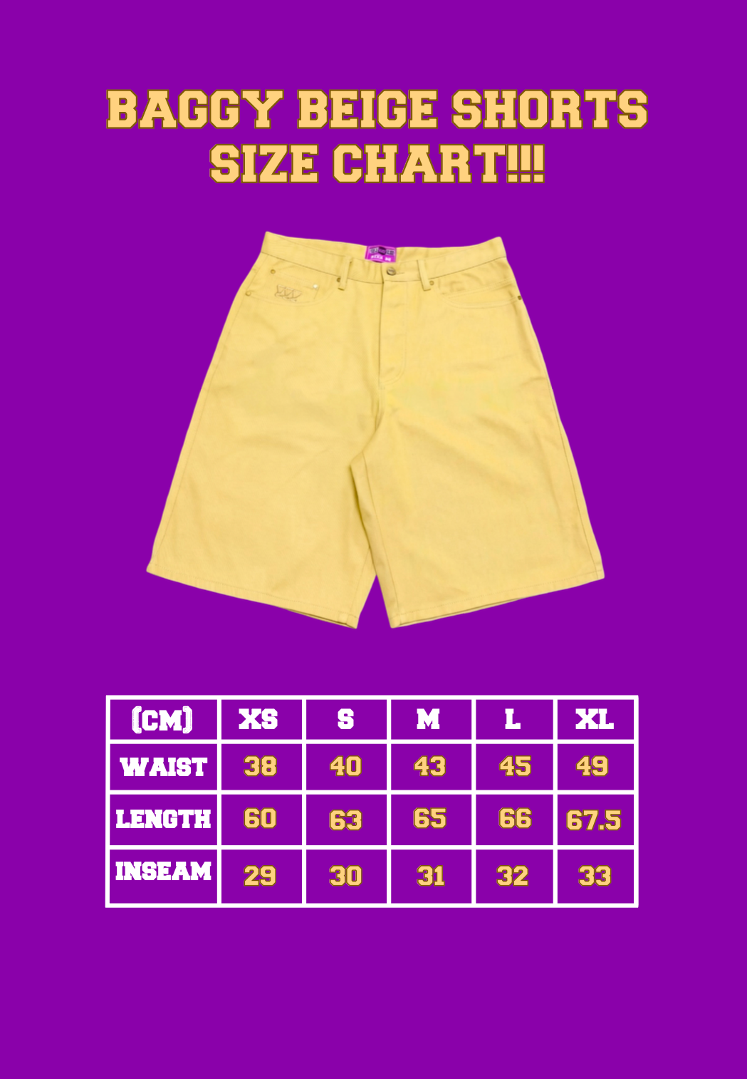 BAGGY BEIGE SHORTS