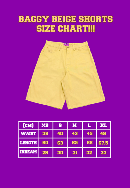 BAGGY BEIGE SHORTS