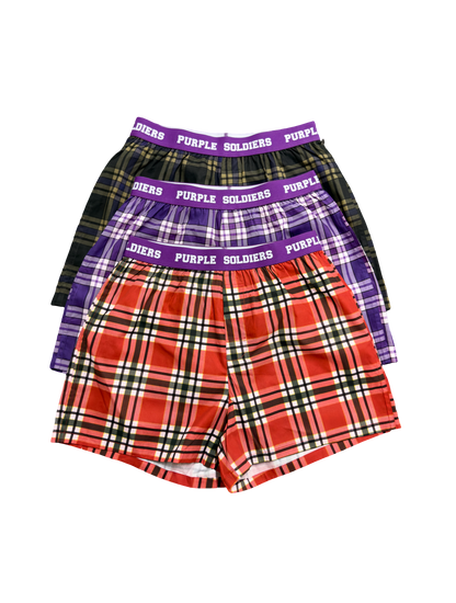 3-PACK PLAID BOXERS