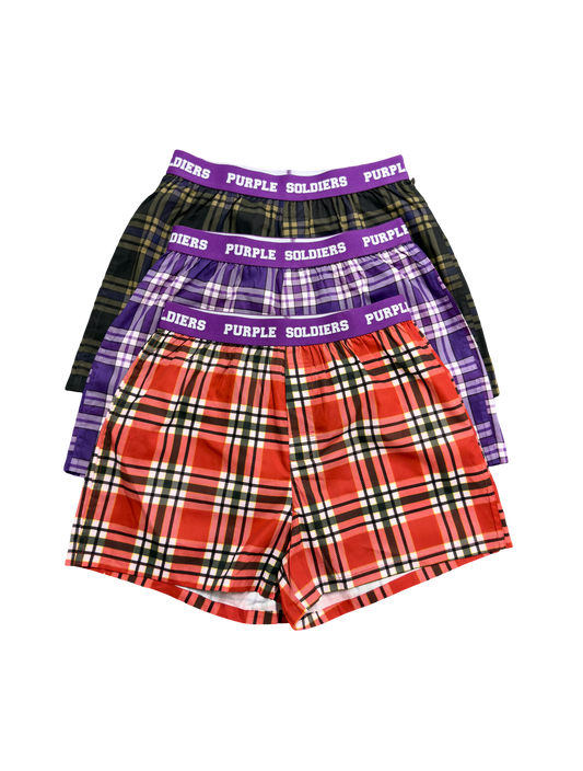 3-PACK PLAID BOXERS