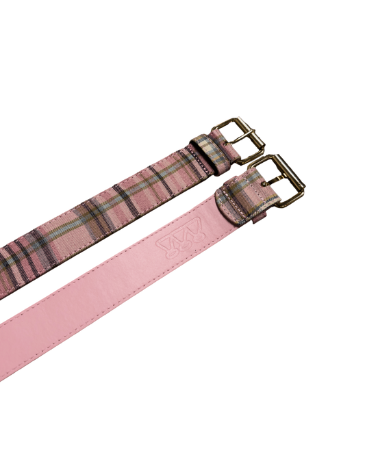 PLAID BELT [PINK]